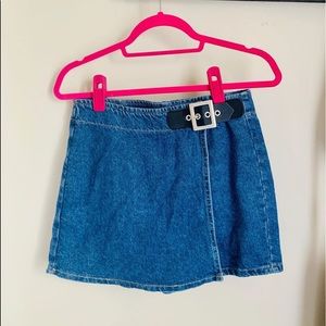 BDG denim mini skort